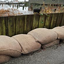 Sandless Sandbags Water Absorbent Flood Barrier Burlap Jute Sandbag for emergency relief purpose