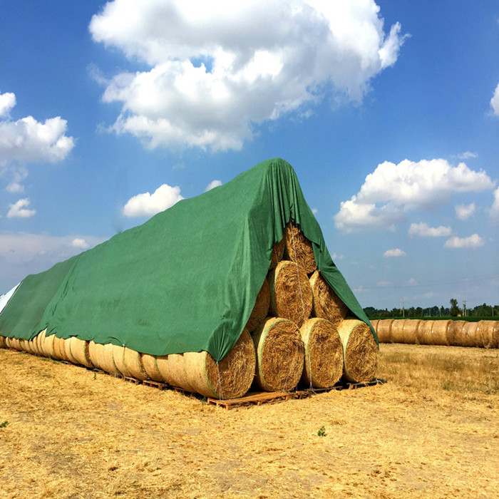 Premium Breathable Agricultural Round Bale Hay Tarp Stack Cover