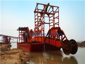 Chain Bucket Sand Dredger With Automatic Operation For 20 Hrs/Day