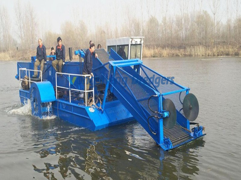 Weed Cutting Vessel For Lake River Port Cleanup Work