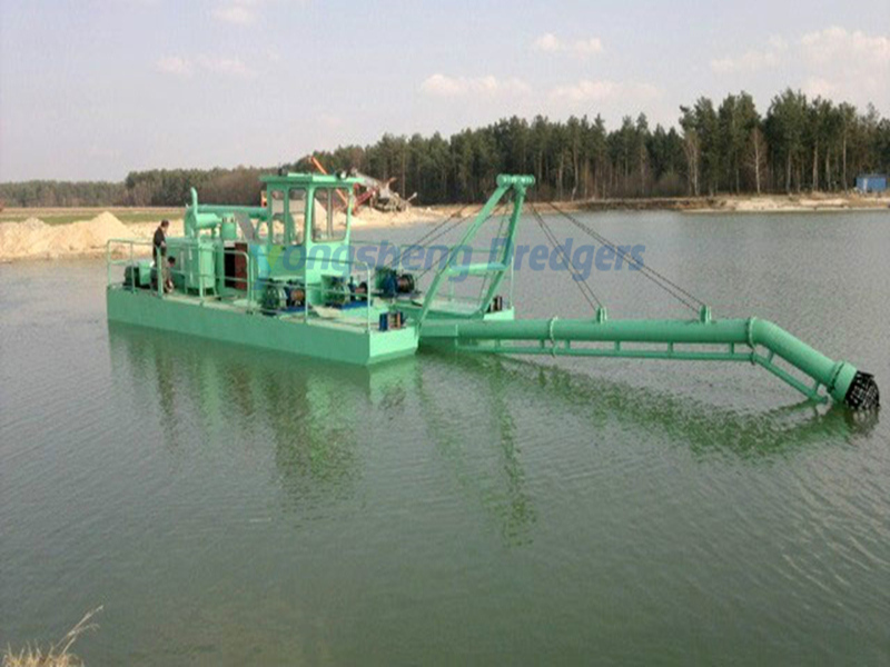 Jet Suction Sand Dredger Na May Malapad na Flow Channel