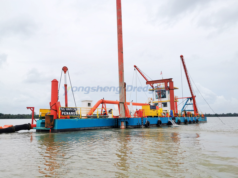 Cutter Suction Dredger and Sand Washing Platform Successfully Launched in Malaysia