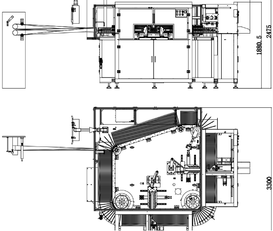 high speed baby pant stacker