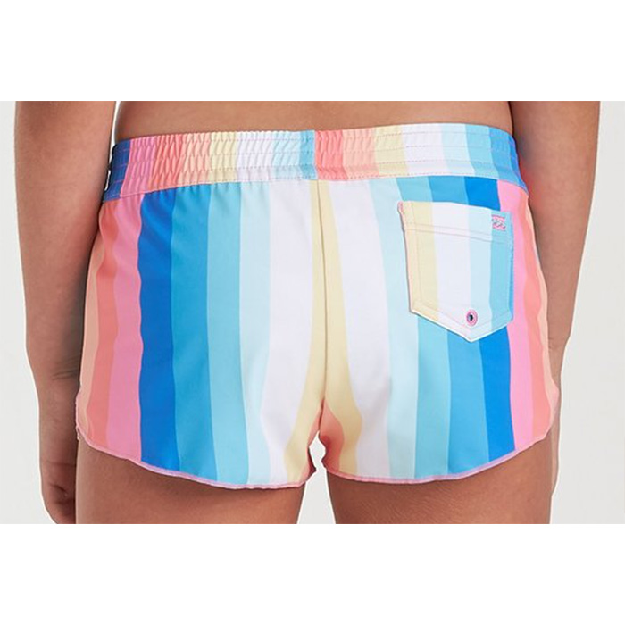 Girls Lined Swim Shorts With Drawstring