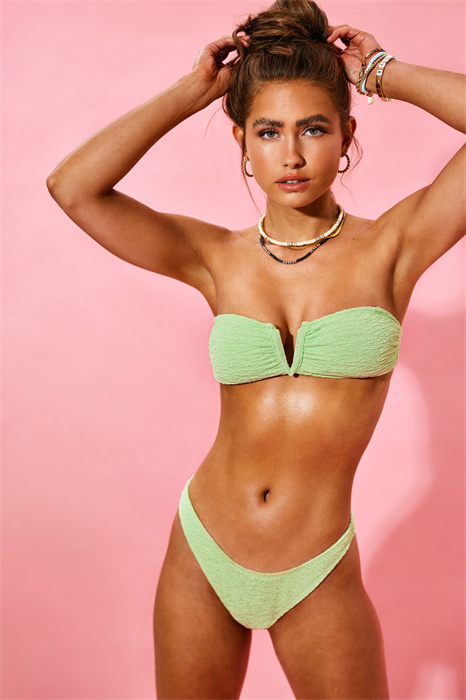 Hellgrüne Damen Bikinihose