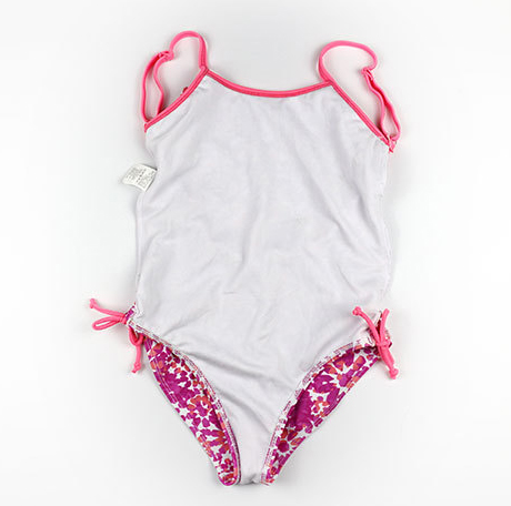 Pink flower girl bikini