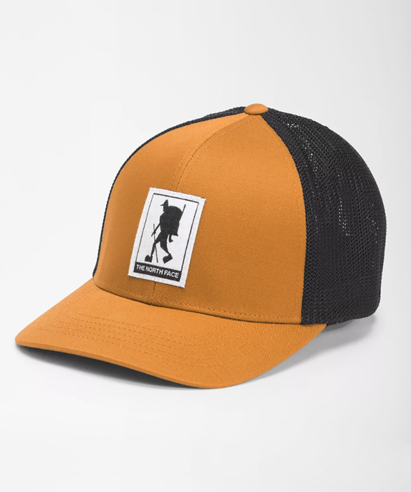 Outdoor orange breathable men's cap