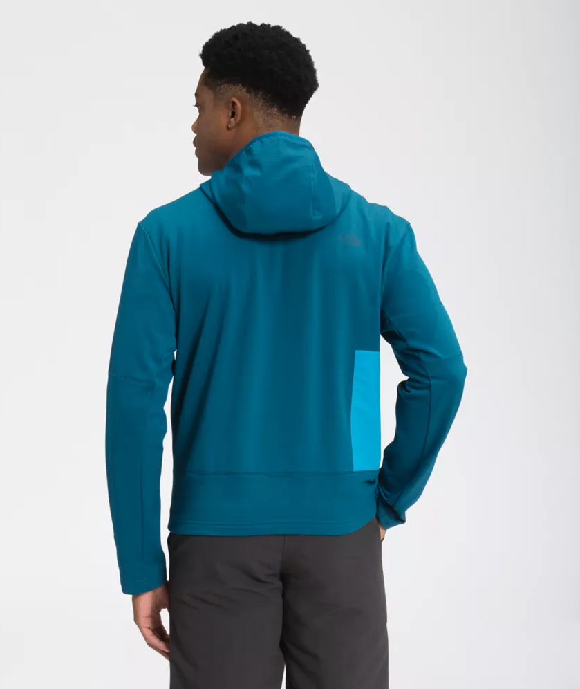 Fashion outdoor light blue hooded men fleeces