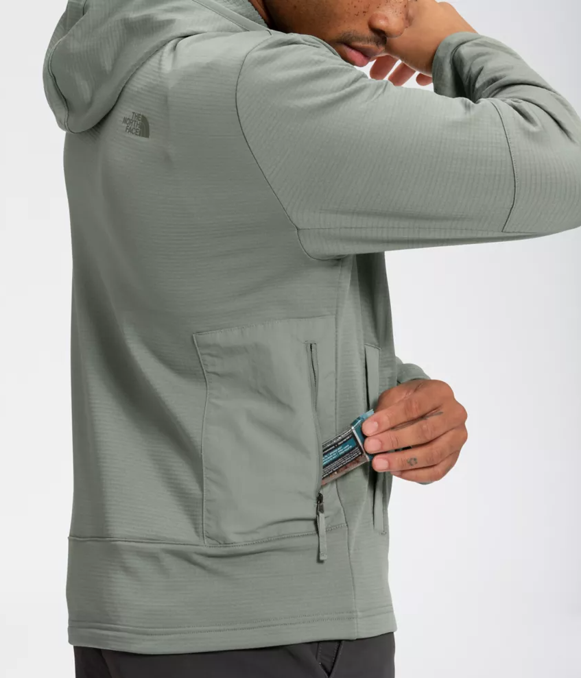 Fashion outdoor light grey hooded men fleeces