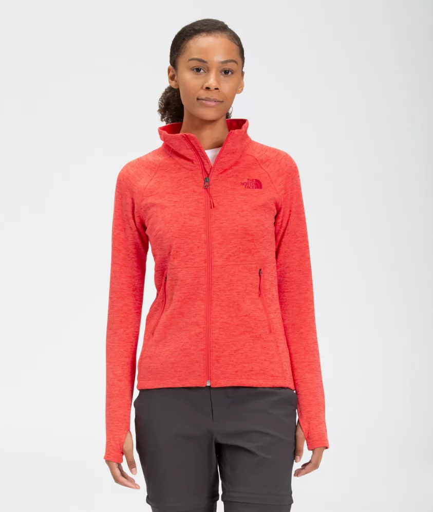 Outdoor leisure orange women fleeces