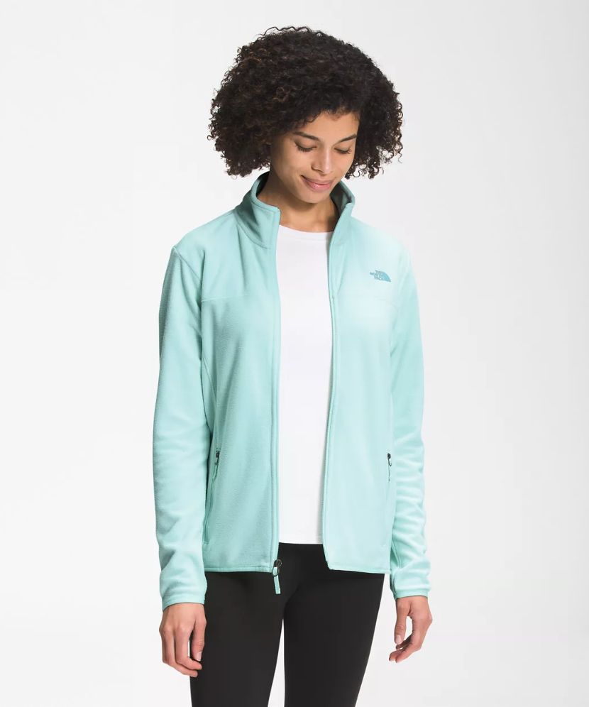 Outdoor leisure light blue women fleeces