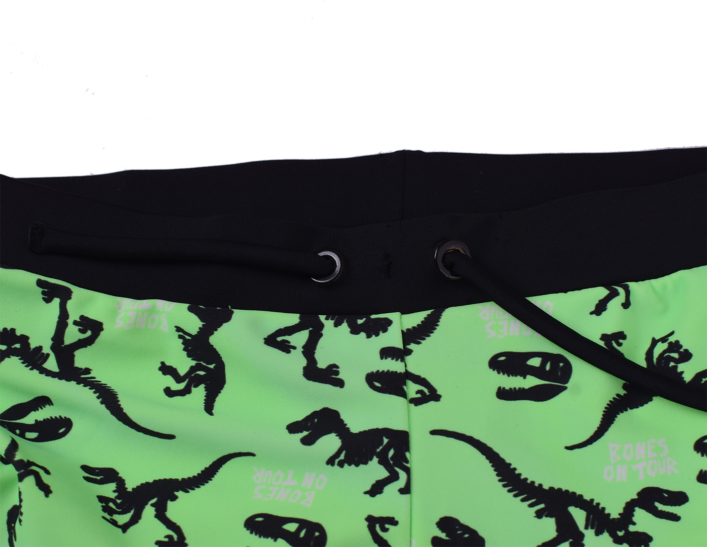 Green dinosaur boy swim short