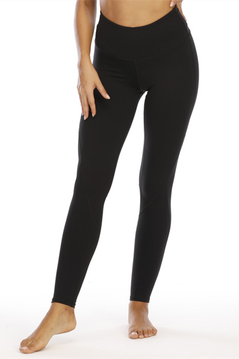 Moda negra ioga feminina de corrida com leggings