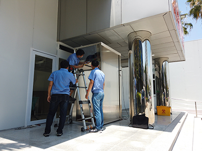 sanitizing booths