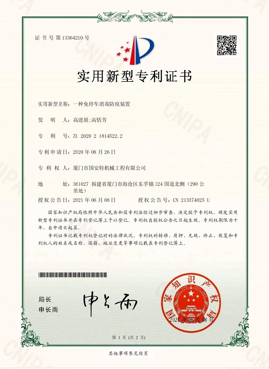 Top Certificate de brevet