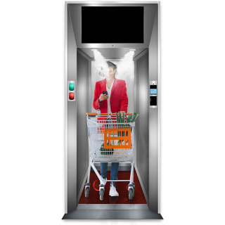 Porte de canal de désinfection intérieure et extérieure