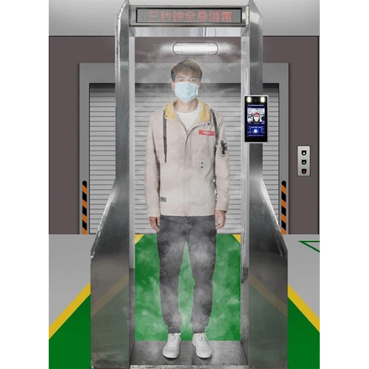 Smart Sanitizing spray-desinfiointioven tunneli