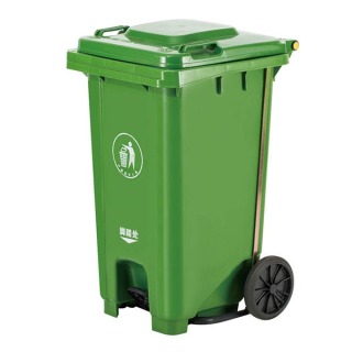 Cubo de basura grande para jardín comunitario