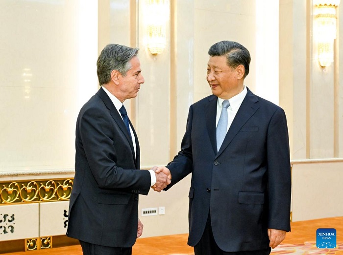 Xi meets Blinken in Beijing