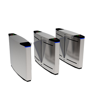 Supply SUS304 Automatic Flap Barrier Turnstile With Face Recognition ...