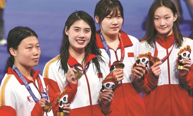 Zhang Yufei only slept four hours to compete in the Universiade and won the gold medal