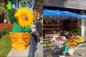 Un garçon de rue habillé en 