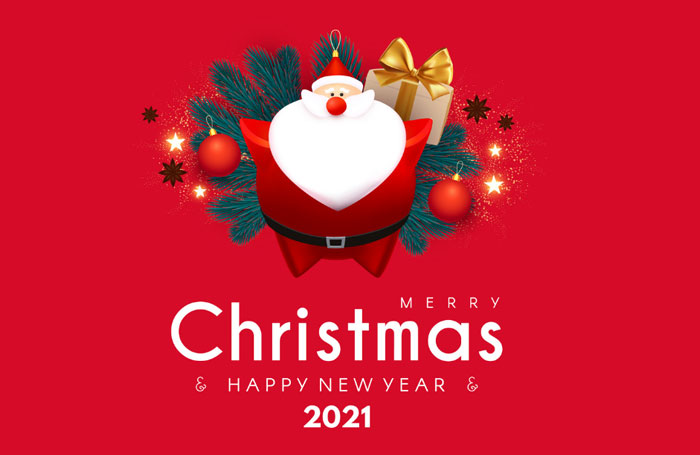 Het verkoopteam viert kerst in 2020