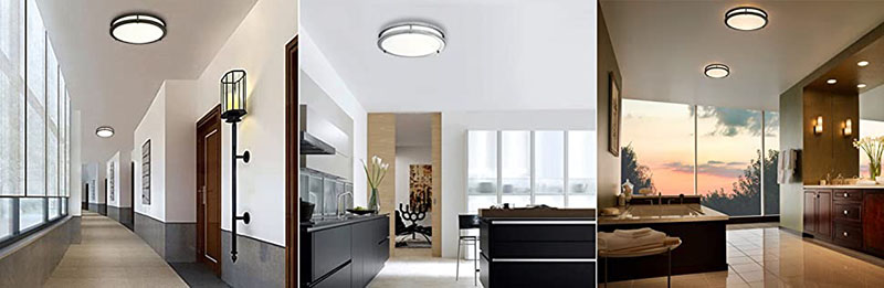 Double Rings Flush Mount Ceiling light