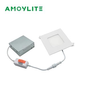 4-calowe, kwadratowe wpuszczane światło LED 5CCT z okrągłym tyłem