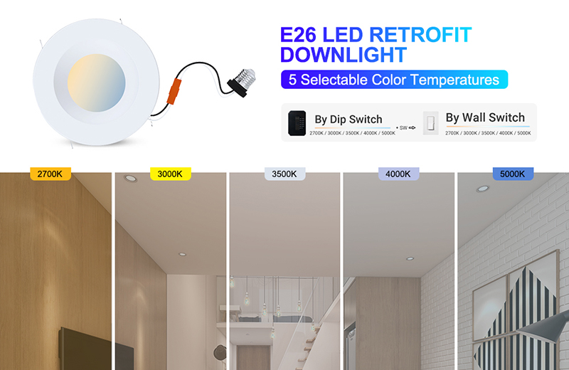 5CCT Recessed LED downlight