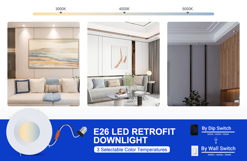 3CCT Recessed LED downlight