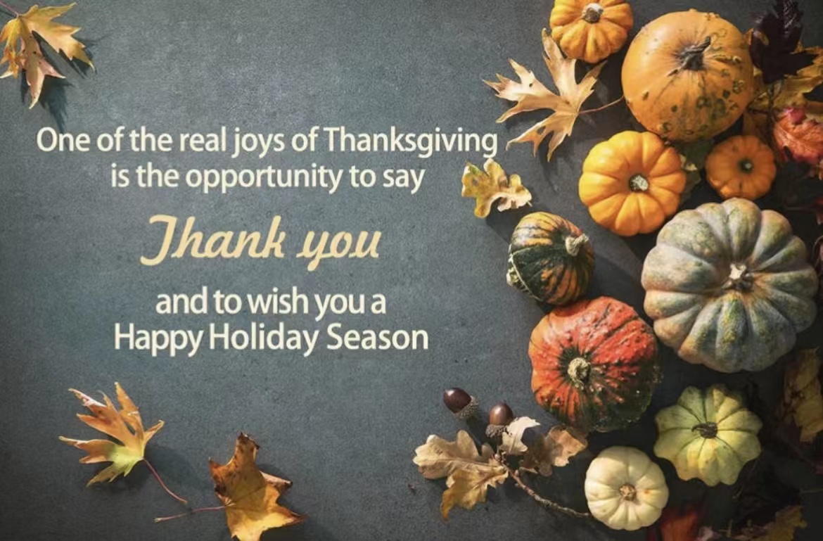 Fijne Thanksgiving-dag.