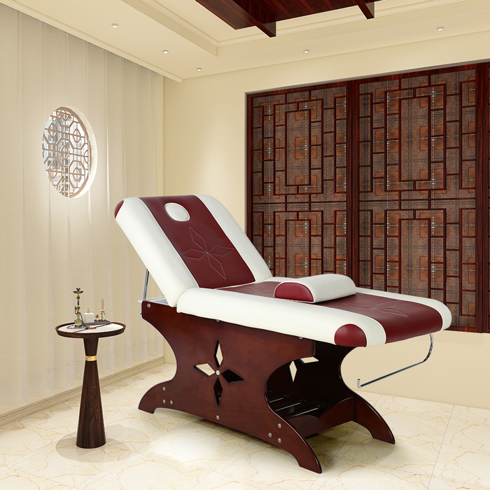 Wooden facial massage table bed