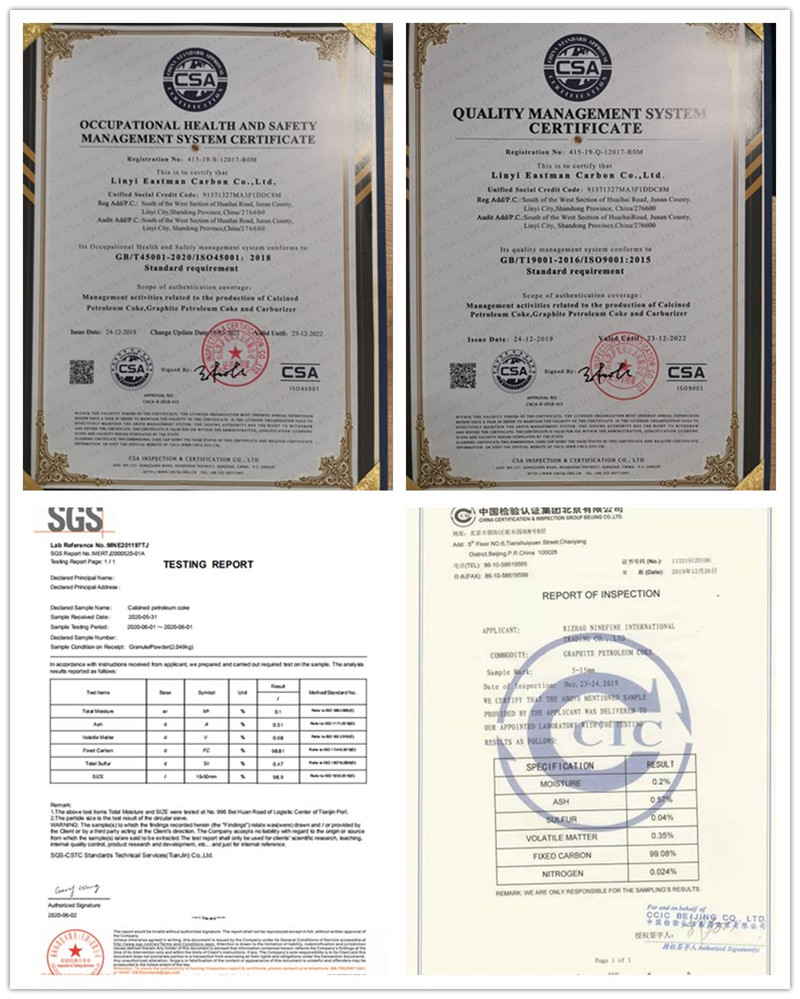 graphitized petroleum coke