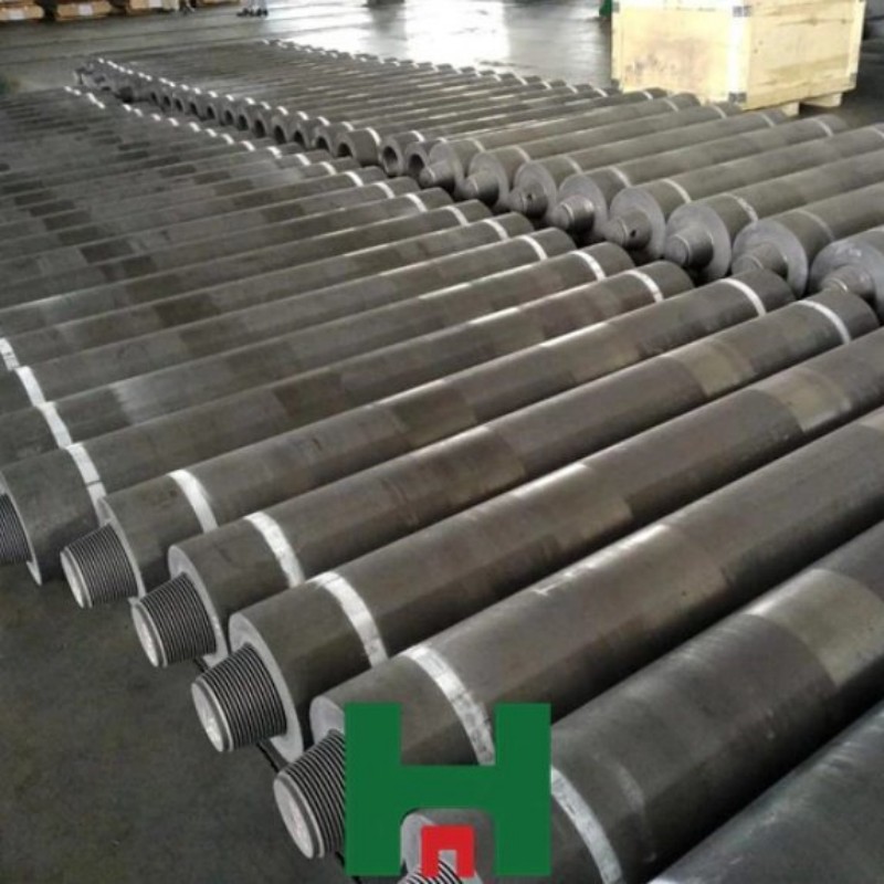 Steel Casting HP Extruded Carbon Graphite Electrode with Nipples