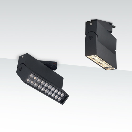 Luz LED dobrável para trilhos