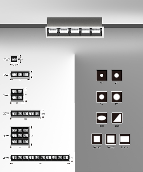 modern linear lighting