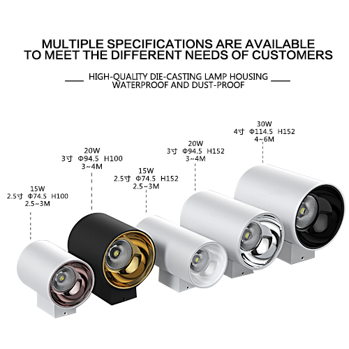 LED Modern Waterproof Outdoor Wall Spotlight