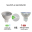 Lampadine LED MR16 12V 6W 3000K