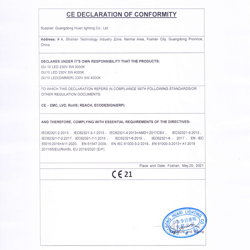 New Erp Of Huari's Gu10 And C35 For Franke