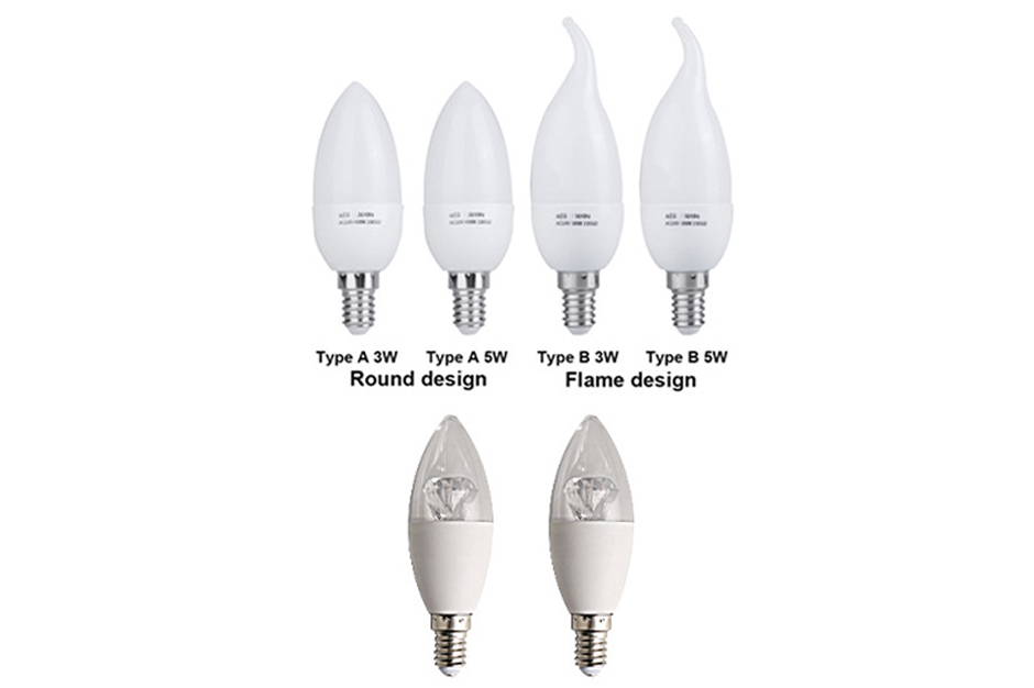 LED Candle Bulbs 6W E14/E27