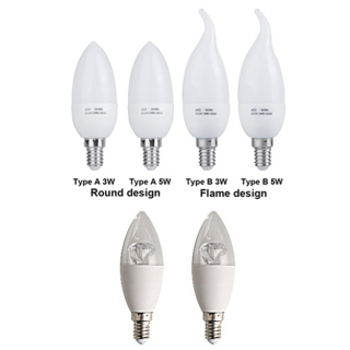 Светодиодные лампы-свечи 6W E14/E27