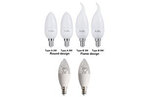 LED gyertya izzók 6W E14/E27