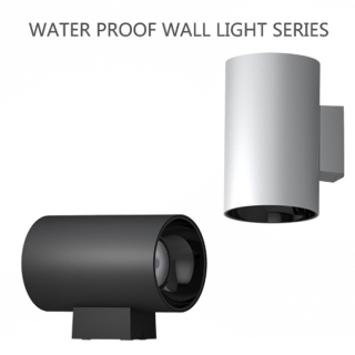 Modern, vízálló LED-es kültéri fali spotlámpa