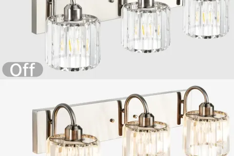 Should the vanity wall light be warm or cool?