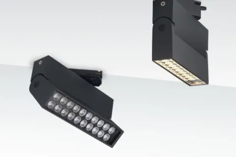 What are the three types of LED track lights?