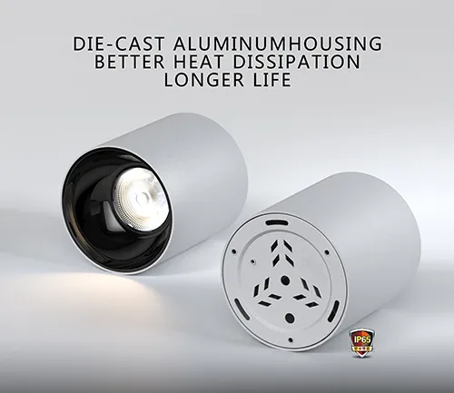 Surface-mounted LED downlight