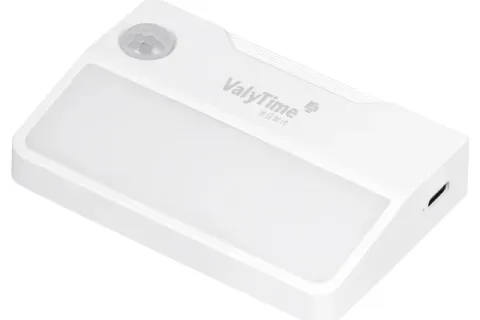 How does the LED night light with sensor work?