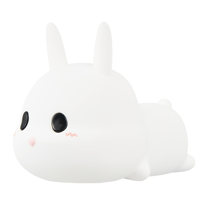 Rabbit Silicone Night Light, Cute Nursery Nightlight for Kids Adults