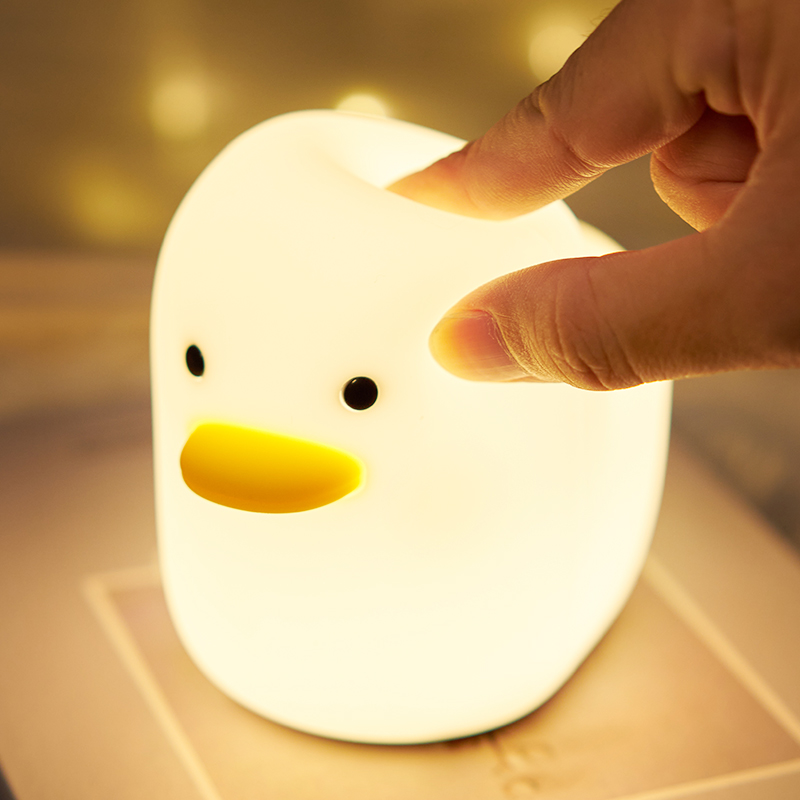 Ducky Silicone Night Light, Soft Glow Night Light for Kids Room